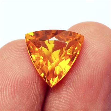 Natural Yellow Sapphire Loose Gemstone 460 Ct Certified With Etsy