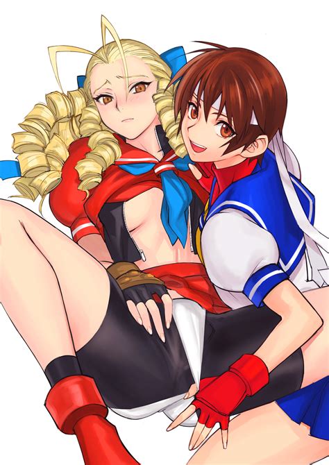 Kasugano Sakura And Kanzuki Karin Street Fighter And 1 More Drawn By