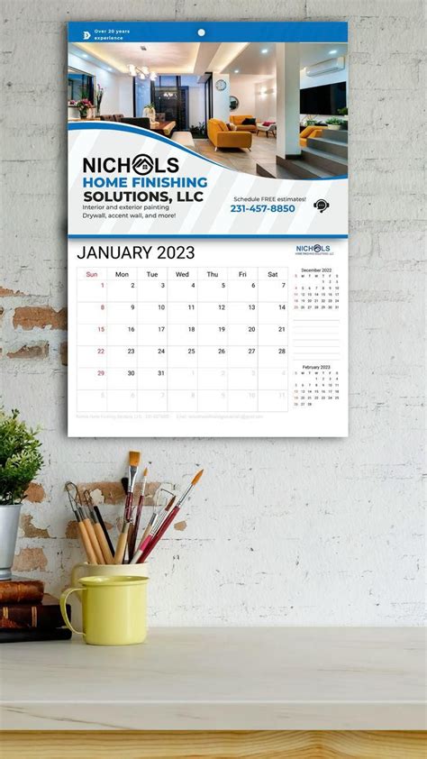 2023 Customized Company Calendar Personalized Calendar Bulk Etsy