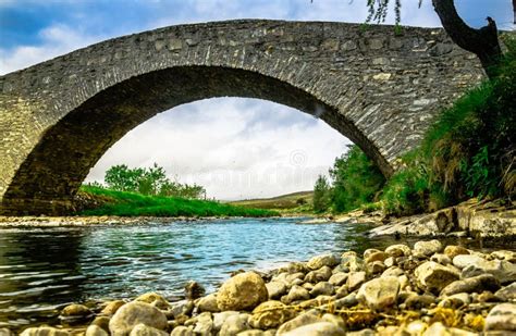 Old Stone Bridge In The Highlnads Of Scotland Stock Photo Image Of