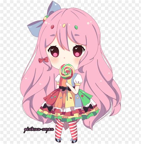 Free Download Hd Png Anime Lollipop Girl Chibi Png Image With