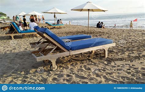 A great gift for anytime of the year! Beautiful Beach. Chairs On The Sandy Beach Near The Sea. Summer Holiday And Vacation. Bali ...