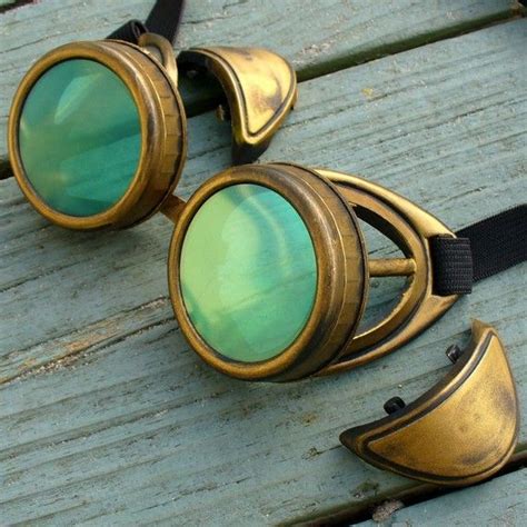 Steampunk Victorian Aviator Goggles Glasses Time Travel Crazy Scientist