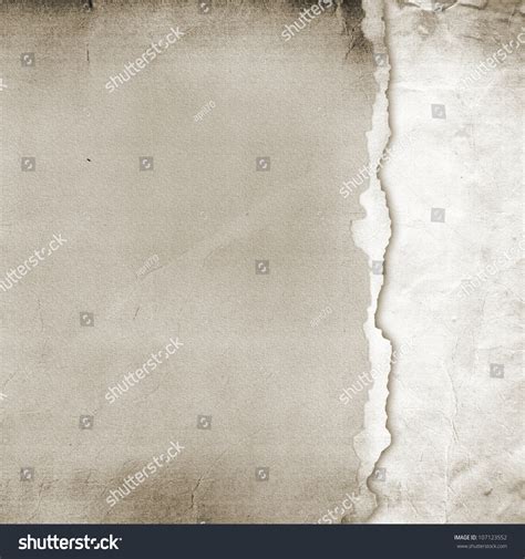 Old Torn Paper Background Texture Stock Photo 107123552