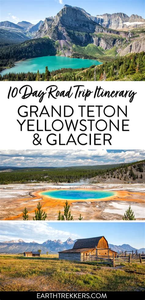 grand teton yellowstone and glacier national parks 10 day road trip itinerary montana road