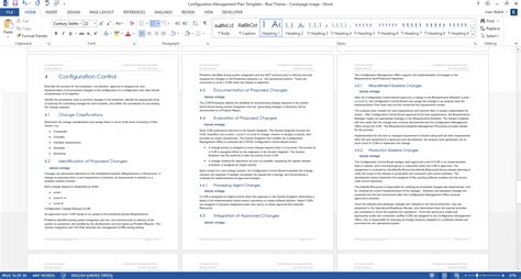 Configuration Management Plan Template Ms Word Templates Forms