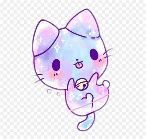 Colorful Cute Kawaii Galaxy Anime Manga Kitten Kitty Kawaii Galaxy