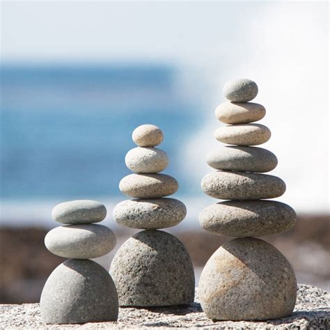 Natural River Stone Rock Cairn Zen Garden Pile Stones Awesome Stones Home Decoration
