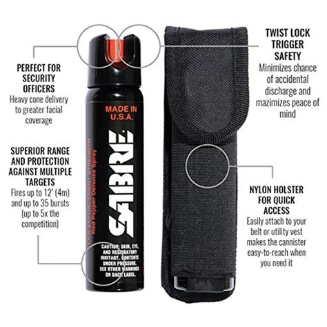 Sabre 3 In 1 Magnum 120 Pepper Spray W Holster The Home Security