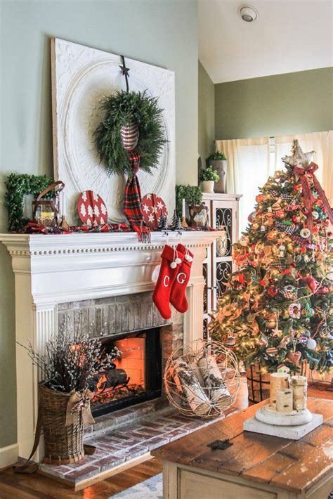 Trends For Interior Living Room Christmas Decorating Ideas Images