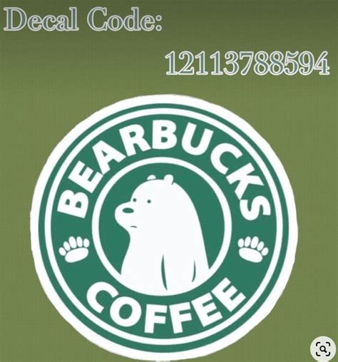Starbucks Decal Code Bloxburg Decals Codes Bloxburg Decal Codes Coding