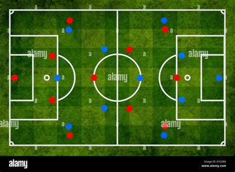 Soccer Strategy And Tactical Preparation Of The Game Abstract Scheme