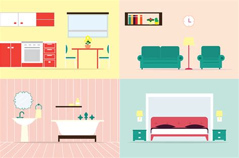 House Rooms Illustration On Behance