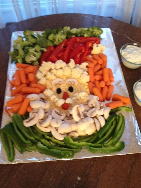 This link is to an external site that may or may not meet accessibility guidelines. Santa Veggie Tray … | Christmas food, Christmas vegetables