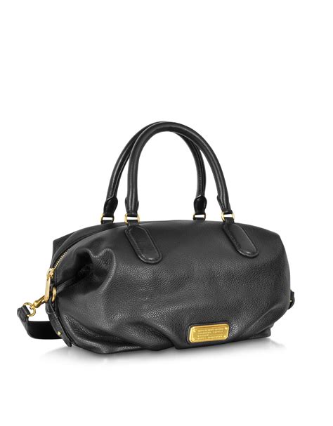 Marc By Marc Jacobs New Q Legend Black Leather Handbag In Black Lyst
