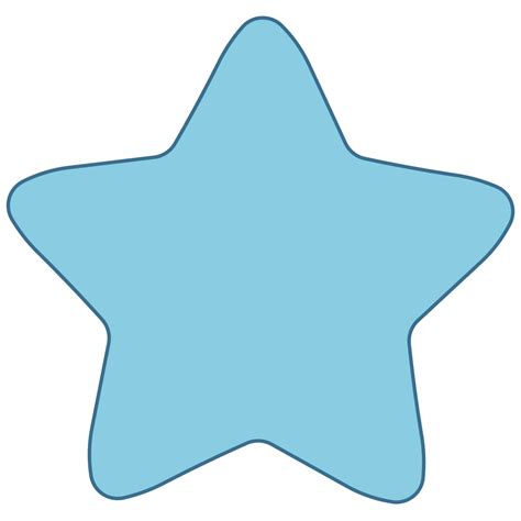 Rounded Star Template Clipart Best