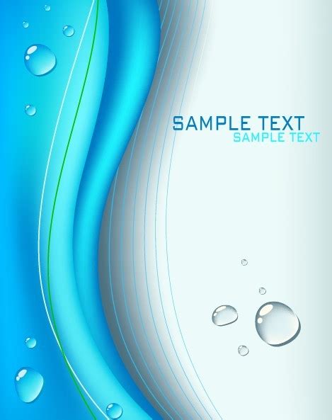 Free Clean Blue Water And Waves Background Vector Titanui