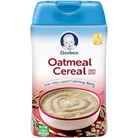 Gerber Single Grain Oatmeal Baby Cereal 8 Oz Pack Of 6 Ebay