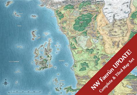 Mike Schley Forgotten Realms Regional Maps Northwest Faerûn Sword