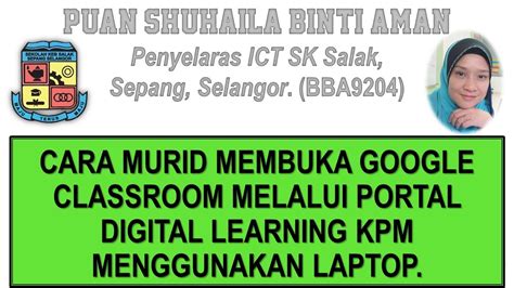 Before the crisis, google classroom was being used by only a few educators, but today it has been embraced with open arms and has shown all its stakeholders what they've been missing — an online platform which has the potential to break the invisible barriers of a classroom paradigm and bring. Cara Murid buka Google Classroom melalui Portal DL KPM ...