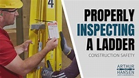 How to PROPERLY Inspect a Ladder: Ladder Inspection Checklist ...