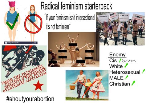 Radical Feminism Starterpack Rstarterpacks