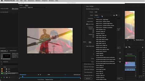The export settings window will appear. Adobe Premiere Pro | Exporting Video at Small Size ...