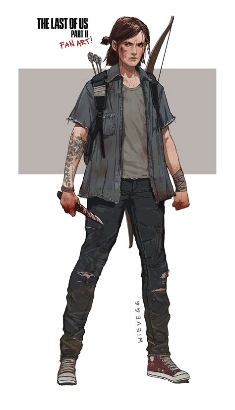 The Last Of Us Part Ii Ellie Concept Art By Thomas Wievegg Rthelastofus