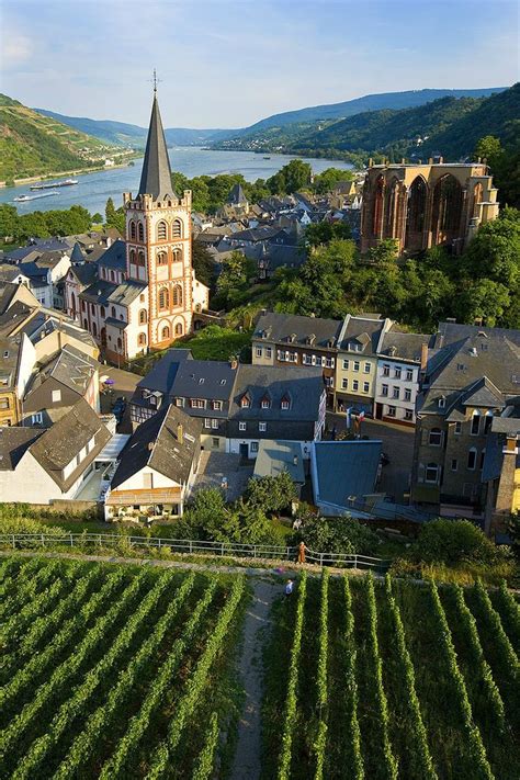 The Town Of Bacharach In The Rhine River Valley Germany Germany