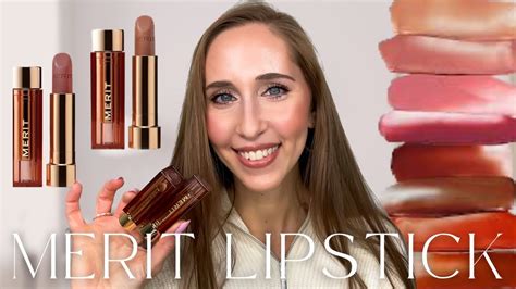 Merit Signature Lip Lightweight Lipsticks Slip And Baby Review Try On