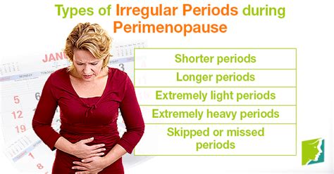 Types Of Irregular Periods During Perimenopause Menopause Now