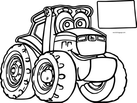 Big John Johnny Deere Tractor Coloring Page Wecoloringpage