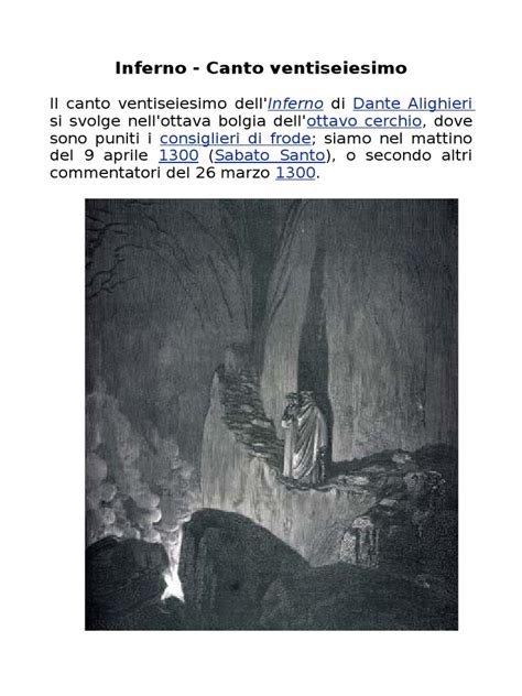 Figure Retoriche Canto 1 Inferno - Canto XXVI INFERNO | Inferno (Dante) | 2nd Millennium Bc Conflicts