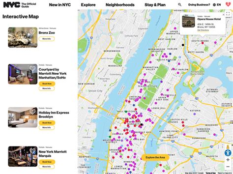 Tourist Map Of Manhattan New York Map Of Spain Andalucia