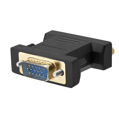 dvi i female analog 24 5 to vga male 15 pin connector adapter 815239011662 ebay