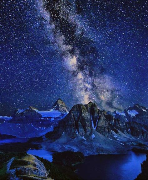 Milky Way Over Mt Assiniboine Canada 1080x1308 Naturelandscape