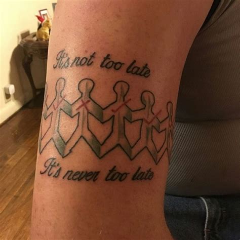 Three Days Grace Tattoo With Album Art From The One X Album With Lyrics