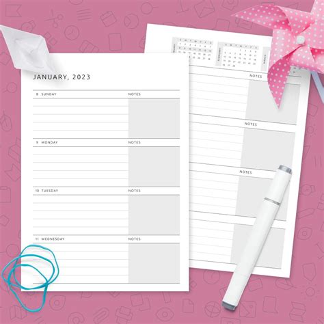 Weekly Planner Pdf Templates Download Now