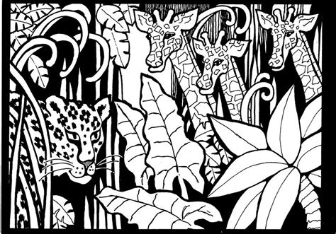 Africa Giraffes To Print Africa Adult Coloring Pages