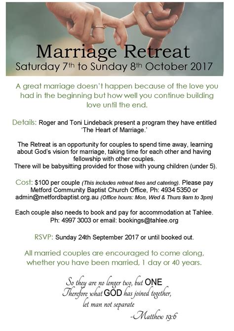Events Marriage Retreat