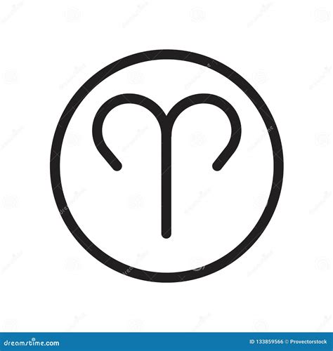 Aries Icon Of 3 Types Isolated Vector Sign Symbol