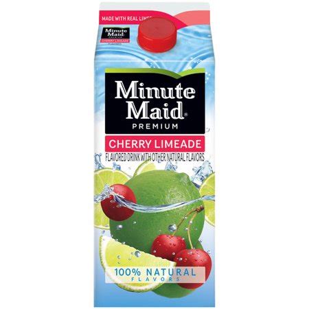 I find it to be even more refreshing than lemonade or water for that matter. Minute Maid Premium Cherry Limeade Flavored Drink, 59 fl ...