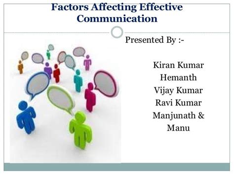 ️ Factors Affecting Effective Communication Factors Affecting Effective Communication 2019 02 27