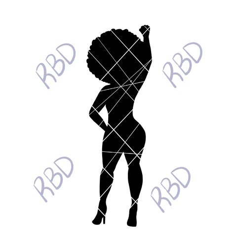 Power Silhouettes Svg Png Fist Up Thick Girl Black Etsy Singapore
