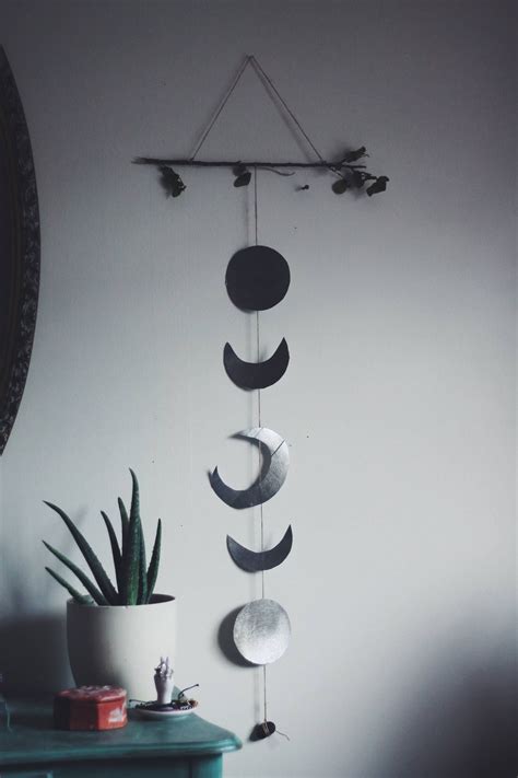 Diy Moon Phase Wall Hanging Check It Out Now Wall Hanging Designs
