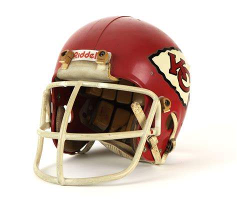 Lot Detail 1980s Kansas City Chiefs Game Worn Helmet Mears Auction Loa