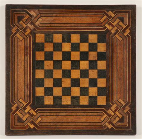 Folk Art Hand Made Parquetry Game Board Board Games Parquetry Marquetry