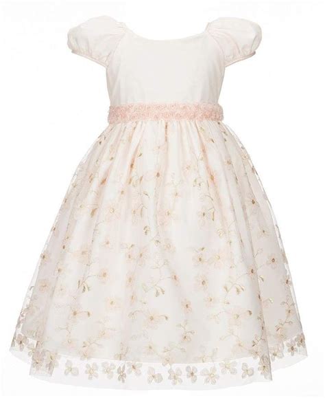 Laura Ashley Little Girls 2t 6x Floral Embroidered Dress Girls