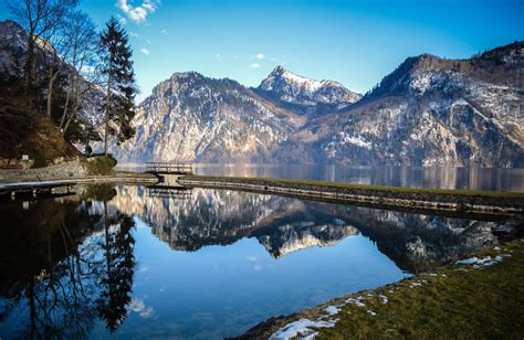 Grundlsee Lake Alps Mountain Wallpapers Wallpaper Cave