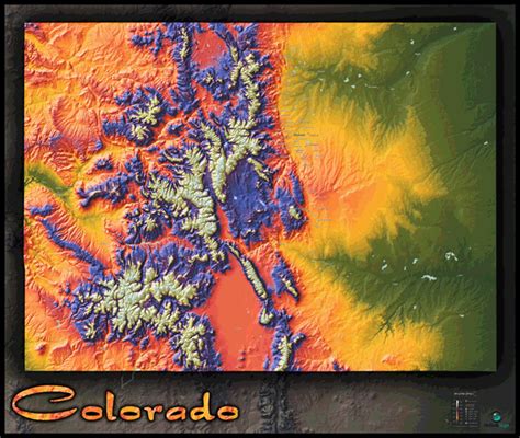 Colorado Topo Wall Map By Outlook Maps Mapsales